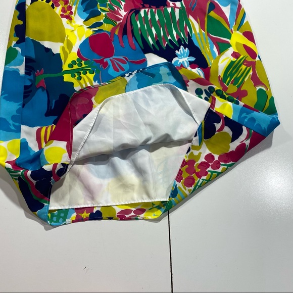 J. Crew Multi Colored Tropical Floral Ruffle Mini Woman’s Sun/Cami Dress 20 - Picture 6 of 14